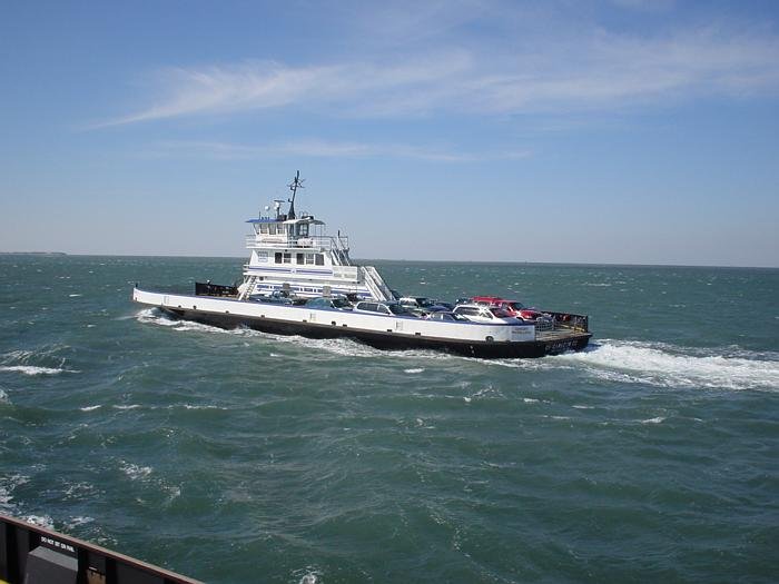 The Hatteras-class ferry Kinnakeet crossing choppy water